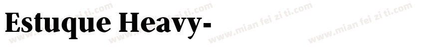 Estuque Heavy字体转换